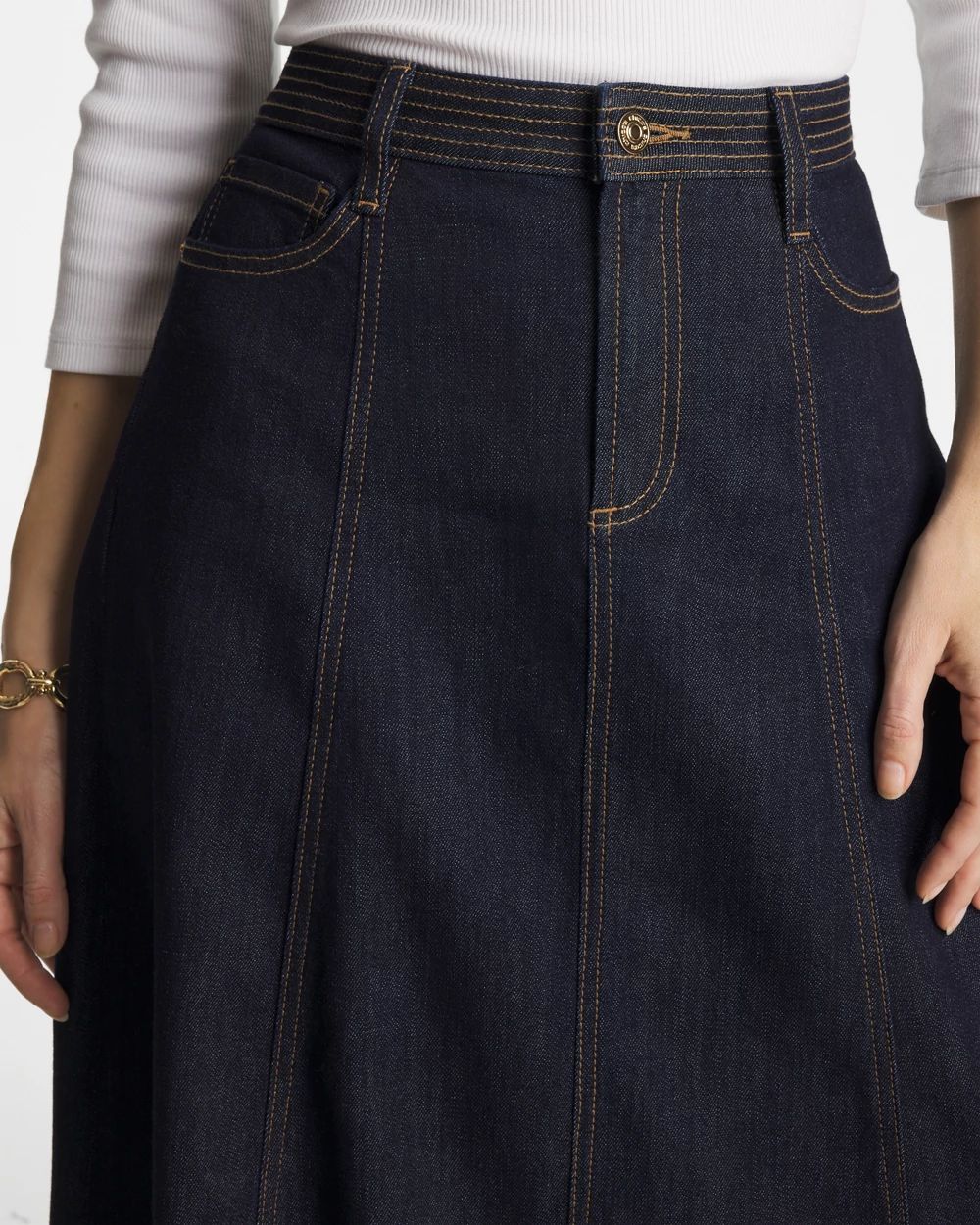 Trapunto Stitch Skirt | Chico's